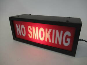 M9　●NO SMOKING ライトアップ看板 ネオンサイン インテリア アメリカン雑貨　※動作確認済