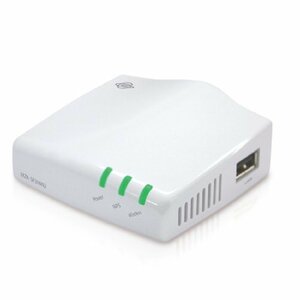 PLANEX 双方向通信対応 Wi-Fiシンプルプリントサーバ(LAN×2/USB 2.0ポート) MZK-SP300N2　(shin
