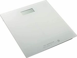 オーム電機 デジタル体重計 スリム&シンプル ホワイト HBK-T100-W 08-0065 OHM