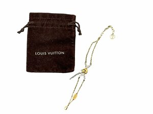 【中古品】LOUIS VUITTON ルイヴィトン エセンシャル V スワロフスキー 2連 ブレスレット M67314 レディース 本体のみ L54180RD