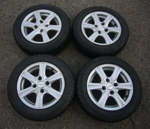 ☆SIBILLA RZ 13インチホイル【5J 4H 100 +35】ブリヂストン スタッドレス VRX 155/65R13 2018年製 USED☆