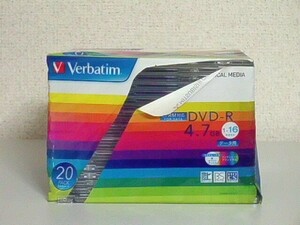 未使用品 Verbatim バーベイタム (三菱ケミカルメディア) データ用DVD-R(CPRM対応) 5mmケース入 4.7GB 20枚パック　DHR47JDP20V1　送料無料