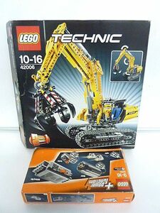 t80 未使用保管品 LEGO レゴ テクニック 42006 TECHNIC パワーショベル + 8293 パワーファンクション モーターセット 玩具 ブロック