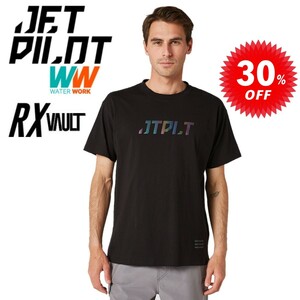 ジェットパイロット JETPILOT セール 30%オフ Tシャツ 送料無料 ボルト SS Tシャツ ブラック L W22607