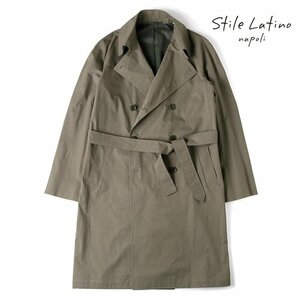 ◆【Stile Latino(スティレラティーノ)/春夏/コットンツイルトレンチコート(BRANDO)】[stl2370161-48]