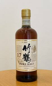 ◆【未開栓】NIKKA ニッカ 竹鶴 17年 ピュアモルト 43％ 700ml 箱無し 保管品◆