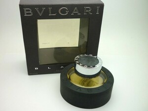 1000円スタート 香水 BVLGARI ブルガリ BLACK ブラック オードトワレ EDT 元量75ml 開封済み 箱付 フレグランス ユニセックス SKS A716★