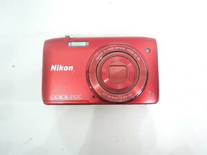  Nikon ニコン COOLPIX S3500 クールピクス コンパクトデジタルカメラ　起動確認済　A3521