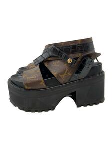 LOUIS VUITTON◆サンダル/36/BLK/HL0127