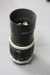 中古　オリンパス　Ｅズイコー　１００ｍｍｆ３．５　フード付