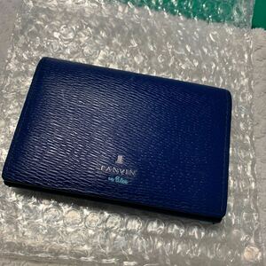 正規品 ランバンオンブルー 名刺入れ LANVIN en Bleu ワグラム カードケース 名刺入れ カード入れ レザー 牛革 革小物 579603 メンズ