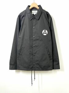 PEEL&LIFT ピール&リフト Circle A Coach Jacket サークルA コーチ ジャケット L ブラック Black ポリコットン Logo ピールアンドリフト