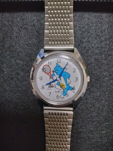 トムとジェリー　腕時計　時計　キャラクター時計　ヴィンテージ　電池式　アメカジ　稼働品