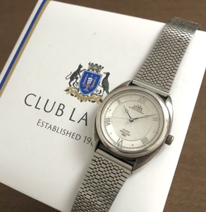 CITIZEN CLUB LAMER 手巻 ウォッチ 日本製 SILVER 925 ハイグレード 稼働品 バック スケルトン 機械式 時計 好きに も ラメール シチズン