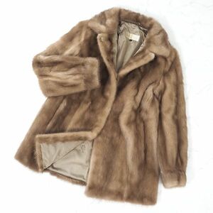 4-ZDF259 Fur Griser パステルミンク MINK ミンクファー 最高級毛皮 ハーフコート 毛質 艶やか 柔らか ブラウン 9 レディース