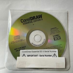 ◎(E332) Corel Draw Essential ED 3 シリアルナンバー付きます 中古