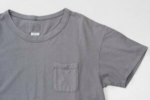 visvim ◆ AMPLUS TEE S/S ワイド ポケットTシャツ グレー サイズ2 半袖 カットソー ビズビム ◆388/YX15