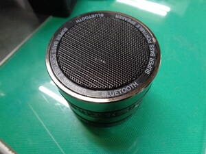 動作未確認　SUPER　BASS　PORTABLE SPEAKER　BLUETOOTH　円形　写真参考