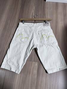 EVISU LOT7550 W32 ハーフパンツ　ショートパンツ