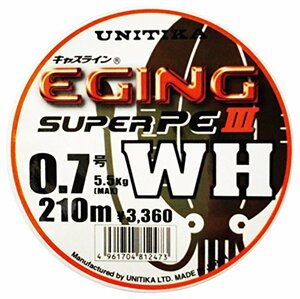 ユニチカ(UNITIKA) ライン キャスライン エギングスーパーPEIII WH 210m 0.8号