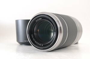 動作品 ソニー SONY E 55-210mm f4.5-6.3 OSS SEL55210 Eマウント AF 一眼カメラレンズ フード付 管GG3002