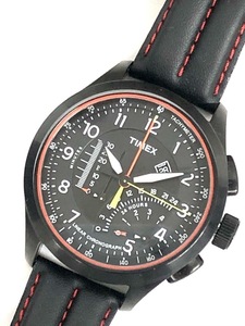 新品同様 タイメックス 時計 インテリジェント ブラック ＱＺ リニアインジケーター クロノグラフ TIMEX メンズ