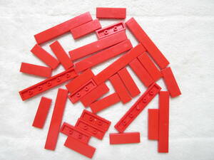 LEGO★1 正規品 30個 赤 1×3 1×6 タイル プレート 同梱可能 レゴ シティ クリエイター エキスパート 建材 建物 消防署 フェラーリ 家
