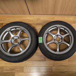 アドバンレーシング　RG2 ADVAN Racing RG-2 ホイール2本セット　15インチ　6.5J PCD100 ４穴　中古品②