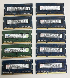 PC3-12800S 2GB 10枚セット DDR3 ノートPC用メモリ DDR3 1600 2GB 10枚セット DDR3 LAPTOP RAM メーカー指定不可