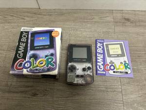 ☆ GB ☆ ゲームボーイカラー クリアパープル 動作品 本体 箱 説明書 付属 Nintendo GAMEBOY COLOR Nintendo 任天堂 9004