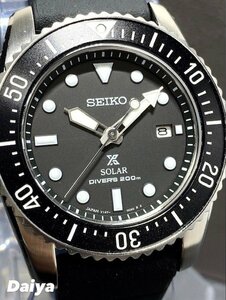 国内正規品 新品 腕時計 SEIKO セイコー PROSPEX プロスペックス ソーラー ダイバースキューバ ラバーベルト ブラック カレンダー SBDN075