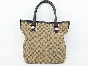 [14B-64-028-1] Gucci グッチ GGキャンバス トートバッグ ハンドバッグ