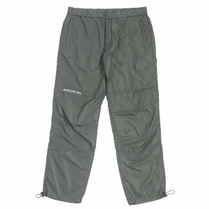 未使用品□モンクレール ジーニアス 2 BORN TO PROTECT 2022年製 PANTALONE SPOTIVO ナイロンパンツ イージーパンツ カーキ XL 伊製 正規品