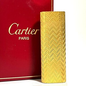 １円スタート Cartier カルティエ ライター オーバル ガスライター ゴールド ローラーガスライター 喫煙具 4710