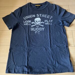 ラルフローレン ラグビー 半袖 Tシャツ Mサイズ コットン100% 香港製 RALPH LAUREN RUGBY　(240510)