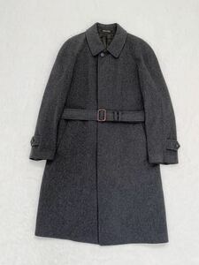 Del Mare 1911 イタリア製 カシミヤ100% コート size48 カシミア デルマーレ１９１１ メンズ ステンカラーコート グレー ベルト付き