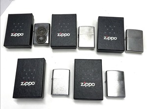 P144-W14-73▲Zippo ジッポ オイルライター 5個セット 寛通永寳/シルバーカラー x4 箱付きあり 火花あり 喫煙具 喫煙グッズ③