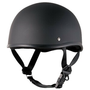 山城 XD-001 ダックテール ハーフヘルメット マットブラック フリーサイズ