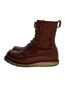 RED WING◆レースアップブーツ・モックトゥ/US9.5/レッド