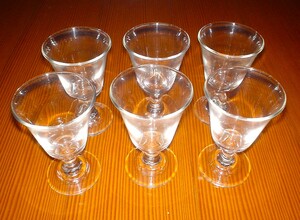 新品　酒器　やすらぎの貴人　６個セット　ガラス製　日本酒