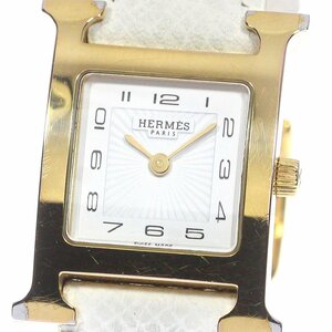 エルメス HERMES HH1.201 Hウォッチ クォーツ レディース 内箱付き_754878【ev10】