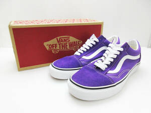 KM-4243《スニーカー》VANS OLD SKOOL/オールド スクール★パープル★US8/26cm★ヴァンズ/バンズ★保管 未使用★