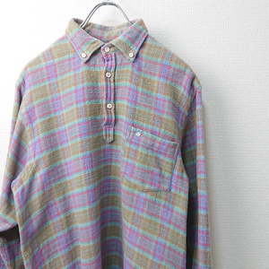 SUNSHINE+CLOUD サンシャインクラウド プルオーバーシャツ ネルシャツ チェック size2 日本製