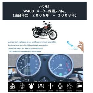 KAWASAKI W400 メーター保護フィルム