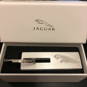 箱付き未使用★JAGUAR／ジャガー　プレートキーホルダー　キーリング　純正　ノベルティ★