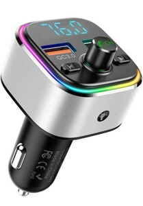 y012604r Nulaxy FM トランスミッター Bluetooth5.0 車用 2USBポート QC3.0急速充電