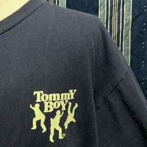 オフィシャル 90s tommy boy tシャツ raptees hiphop r&b mtv 90年代 アメリカ製 def jam トミーボーイ デフジャム ラップt 当時物