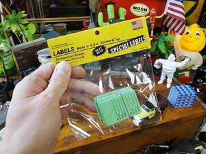 アメリカのプライスタグ　（Sサイズ/グリーン）　単品1枚　■　アメリカン雑貨　アメリカ雑貨