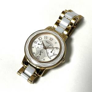 WIRED ワイアード 腕時計 V33J-K957 ゴールド ホワイト SEIKO セイコー クォーツ レディース