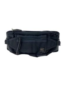 PORTER◆HEAT/WAIST BAG/ウエストバッグ/-/BLK/ペンライト付